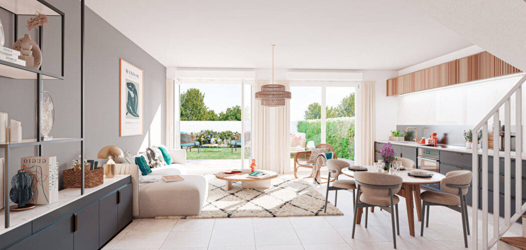 Programme immobilier neuf Le Parc de l'Etang - La Roche-sur-Yon : logements neufs T2–T5 proche du ruisseau de La Raillée (85000) - Référence : 15812