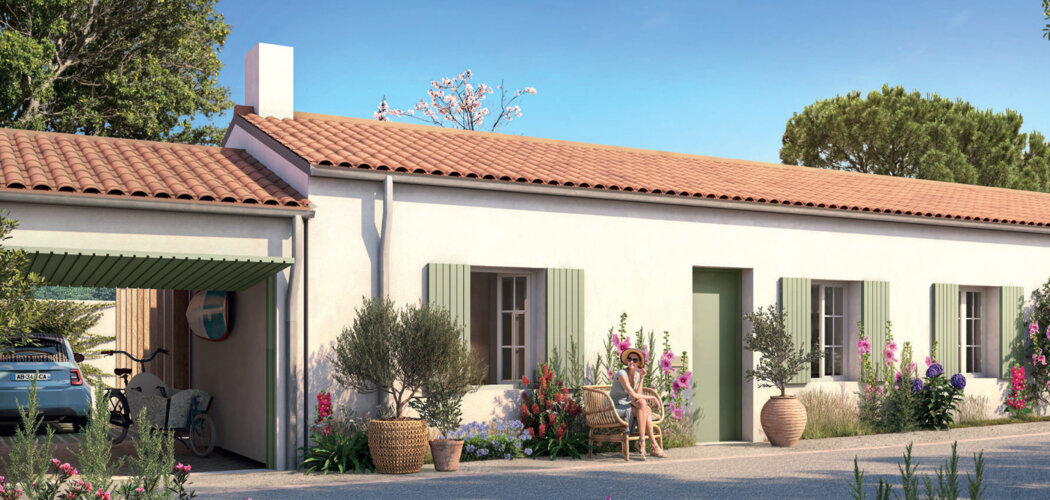 Programme immobilier neuf LES VILLAS IODEES - Le Bois-Plage-en-Ré proche de la plage (17580) - Référence : 12883