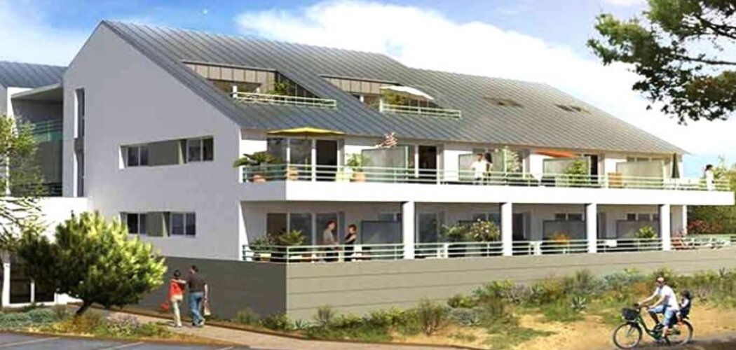Programme immobilier neuf LA ROSE DES SABLES - Le Croisic : Appartements T1 bis–T4 avec terrasses et vue sur l’Atlantique (44490) - Référence : 118