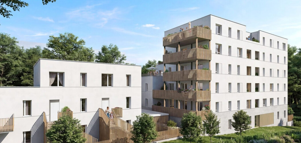 Programme immobilier neuf NIDÉLIA - Nantes cadre de vie dynamique proche du métro léger (44000) - Référence : 18211