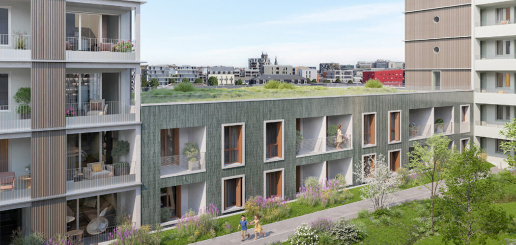 Programme immobilier neuf COCO - Nantes République, une résidence avec jardin paysager sur l’Île de Nantes (44000) - Référence : 17546