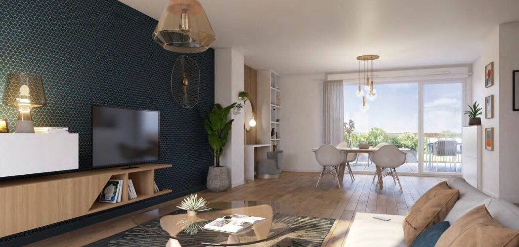 Programme immobilier neuf Ambre - Nantes : Résidence T2–T4 avec cadre intimiste et confort optimisé proche des commodités (44000) - Référence : 14475