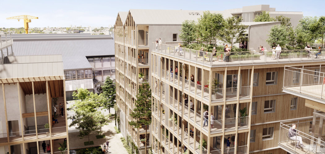 Programme immobilier neuf Ilot Bergeron - Nantes : Résidence T2–T5 avec cadre résidentiel et confort optimisé proche des commodités (44000) - Référence : 7106