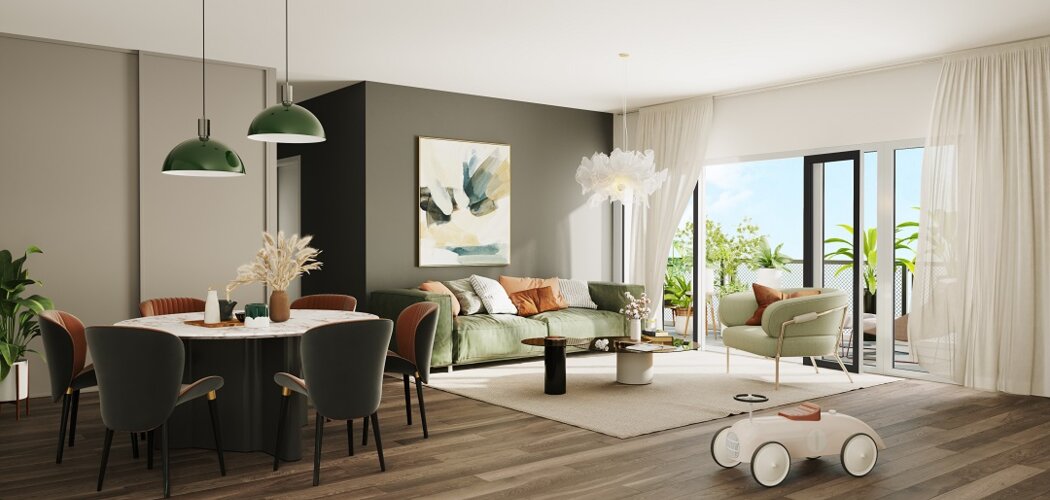 Programme immobilier neuf FUSION - Nantes vue dégagée sur le futur Parc de Loire (44000) - Référence : 16028