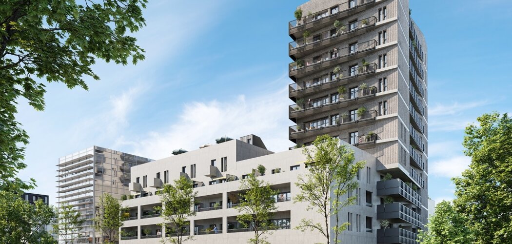 Programme immobilier neuf FUSION - Nantes vue dégagée sur le futur Parc de Loire (44000) - Référence : 16028