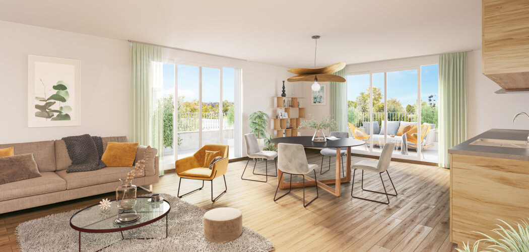 Programme immobilier neuf Jardin d'Epona - Pornichet : logements neufs sécurisés et verdoyants proche des commodités (44380) - Référence : 15545
