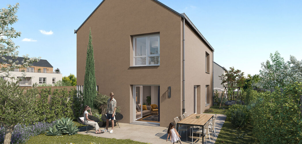 Programme immobilier neuf Jardin d'Epona - Pornichet : logements neufs sécurisés et verdoyants proche des commodités (44380) - Référence : 15545