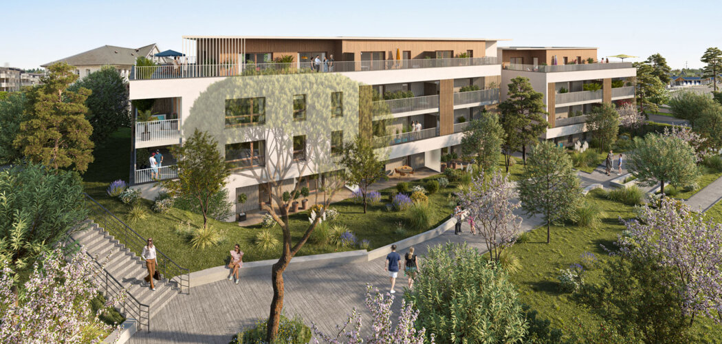 Programme immobilier neuf Jardin d'Epona - Pornichet : logements neufs sécurisés et verdoyants proche des commodités (44380) - Référence : 15545