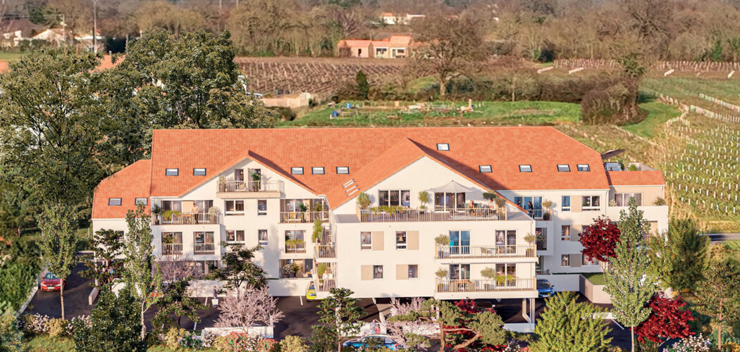 Programme immobilier neuf LE DOMAINE DES VIGNES - Port-Saint-Père : Résidence studio–T5 avec cadre naturel et confort optimisé proche des commodités (44710) - Référence : 6591