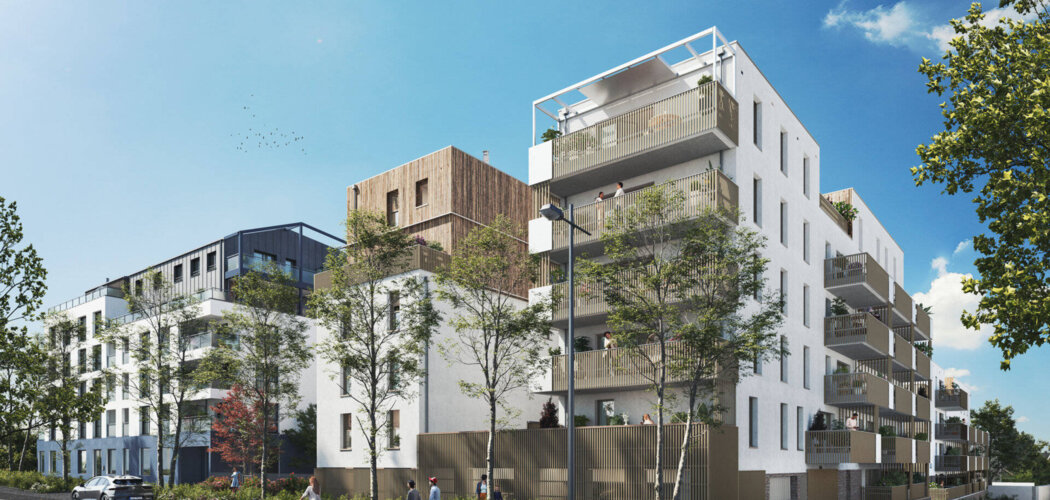 Programme immobilier neuf BOSCO - Rezé : logements neufs sécurisés et verdoyants proche des transports (44400) - Référence : 15250