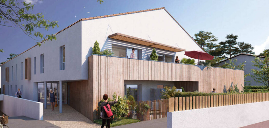 Programme immobilier neuf Aloza - Saint-Gilles-Croix-de-Vie : logements neufs sécurisés et verdoyants proche de la mer (85800) - Référence : 14980