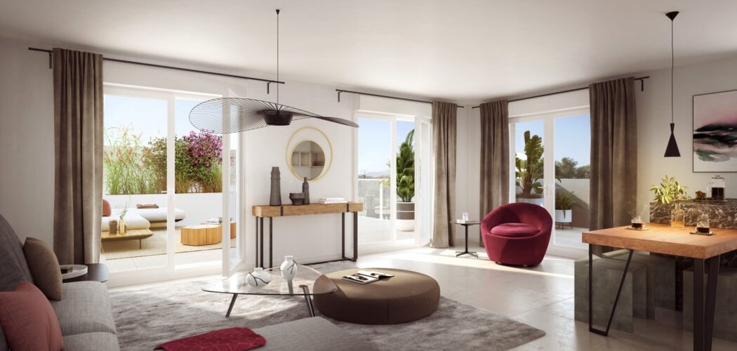 Programme immobilier neuf Les Terrasses des Floralies - Saint-Herblain à 17 minutes de Nantes au pied du tramway 3. (44800) - Référence : 15504