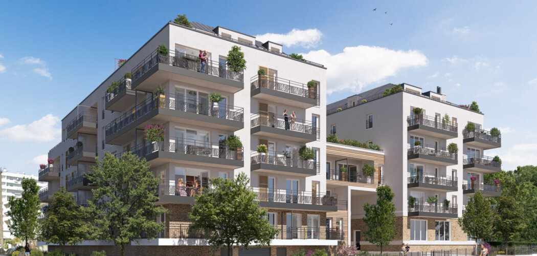 Programme immobilier neuf Les Terrasses des Floralies - Saint-Herblain à 17 minutes de Nantes au pied du tramway 3. (44800) - Référence : 15504