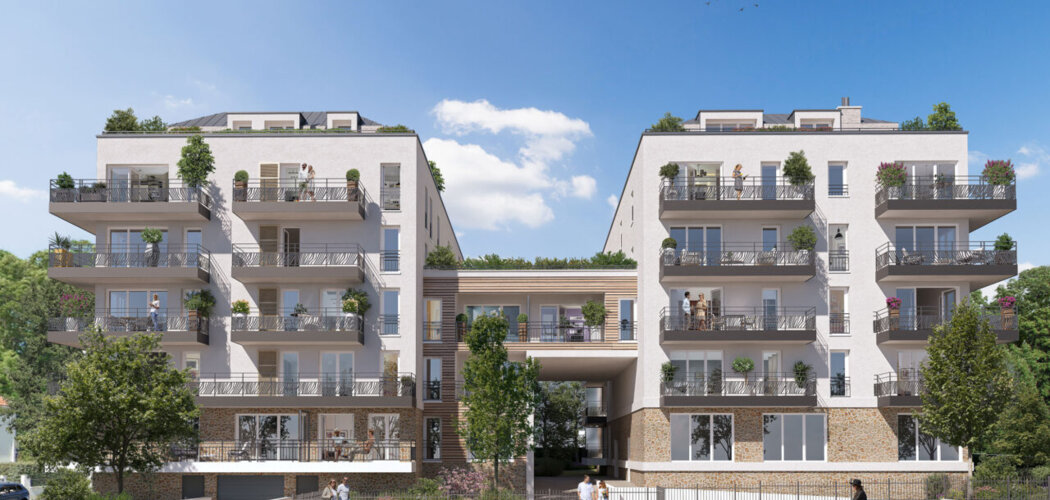 Programme immobilier neuf Les Terrasses des Floralies - Saint-Herblain à 17 minutes de Nantes au pied du tramway 3. (44800) - Référence : 15504