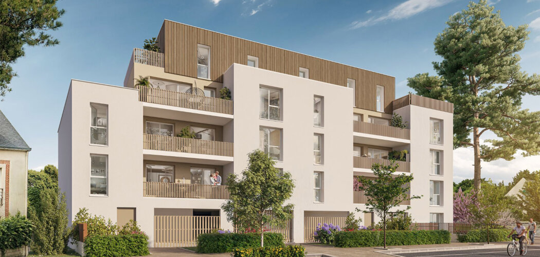Programme immobilier neuf Cîméa - Saint-Herblain  proche tramway vers Nantes (44800) - Référence : 15509