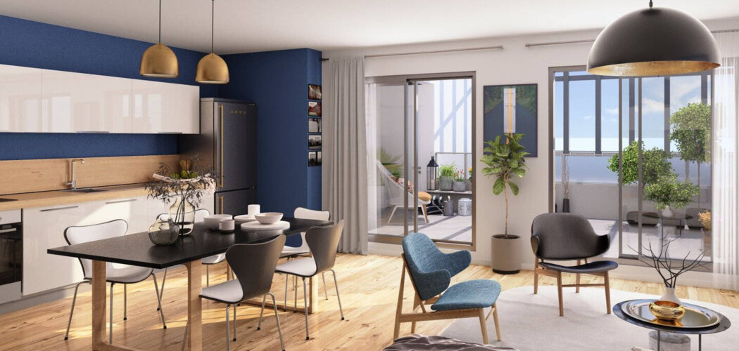 Programme immobilier neuf Face A Face B - Saint-Herblain : Résidence T2–T4 avec cadre naturel et confort optimisé proche des commodités (44800) - Référence : 14422