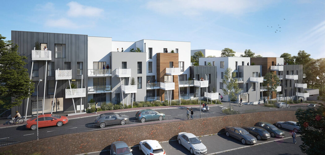 Programme immobilier neuf VOLTA - Saint-Herblain : Résidence T2–T4 avec cadre naturel et confort optimisé proche des commodités (44800) - Référence : 6973
