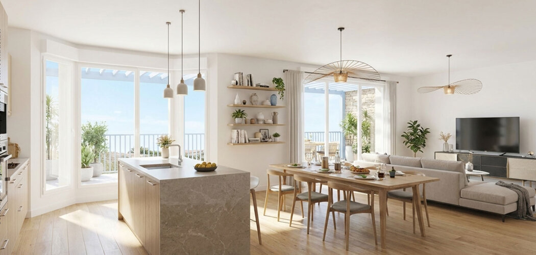 Programme immobilier neuf Beau rivage - Saint Hilaire de Riez duplex avec extérieur près océan et commerces (85270) - Référence : 17525