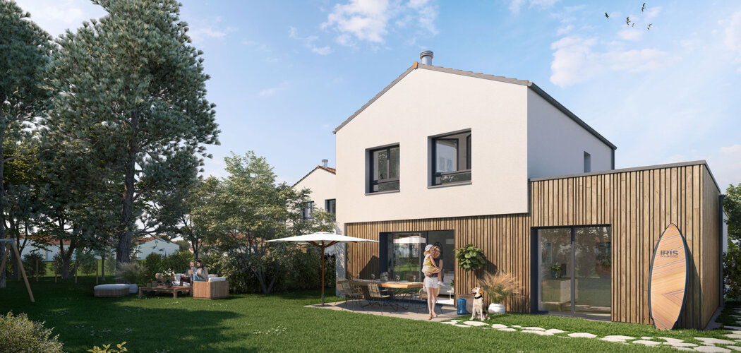 Programme immobilier neuf LES JARDINS D'ILARIS - Saint-Hilaire-de-Riez, logements neufs et cadre balnéaire proche de la plage (85270) - Référence : 15954