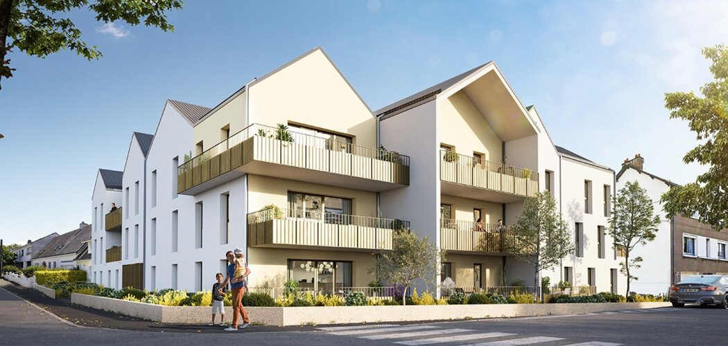 Programme immobilier neuf SERENITY - Saint-Nazaire : logements neufs sécurisés et verdoyants proche des commodités (44600) - Référence : 15177