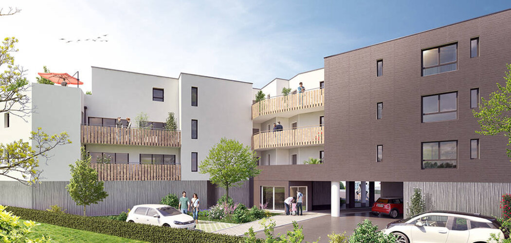 Programme immobilier neuf SCCV LE CLOS DE LA SEIGNEURIE - SAINT NAZAIRE - Saint-Nazaire : Résidence T2–T3 avec cadre naturel et confort optimisé proche des commodités (44600) - Référence : 14628