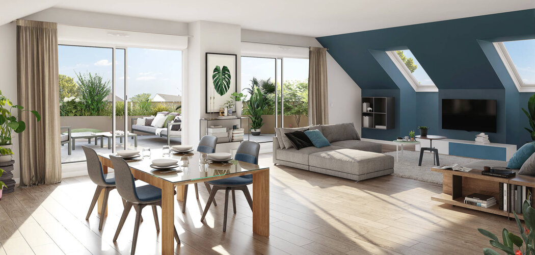 Programme immobilier neuf Eloge - Sautron appartements neufs à deux pas des services (44880) - Référence : 17250