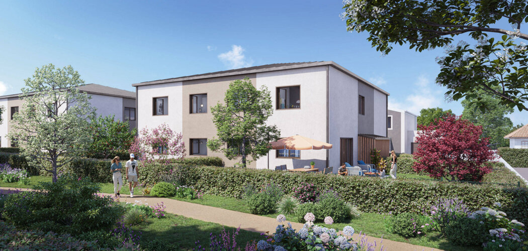 Programme immobilier neuf Le Domaine des iris - Sautron en plein coeur du  parc de la Linière en centre (44880) - Référence : 11501