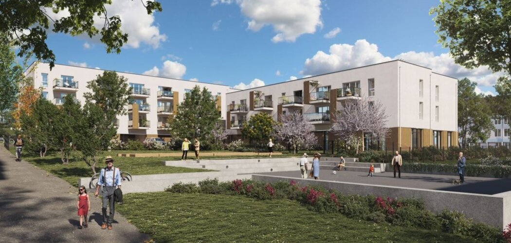 Programme immobilier neuf LES BALCONS D'HYGIE - Résidence Seniors - LMNP - Savenay résidence seniors proche du centre ville (44260) - Référence : 15533