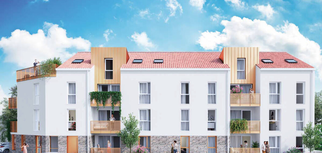 Programme immobilier neuf FLEURS BLANCHES - Vallet : Résidence T2–T4 avec cadre verdoyant et confort optimisé proche des commodités (44330) - Référence : 6786